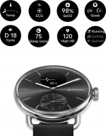 Withings Scanwatch 2 smartwatch, 38 mm, black Withings Scanwatch 2 smartwatch, 38 mm, black
