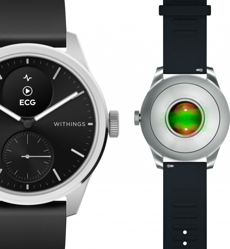 Withings Scanwatch 2 smartwatch, 42 mm, black Withings Scanwatch 2 smartwatch, 42 mm, black