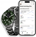 Withings Scanwatch Nova smartwatch, 42 mm, green
