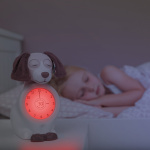 Zazu Davy alarm clock with sleep rhythm, dog, taupe