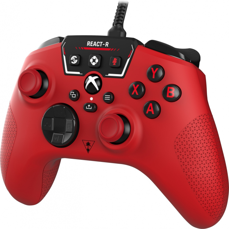 Turtle Beach React-R wired game controller, red, Xbox / PC
