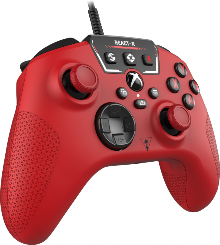 Turtle Beach React-R wired game controller, red, Xbox / PC
