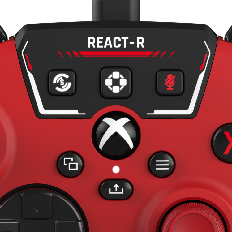 Turtle Beach React-R wired game controller, red, Xbox / PC