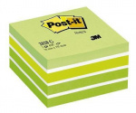 3M Post-it note cubes green pastel 76 x 76 mm