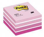 3M Post-it note cube pink pastel 76 x 76 mm