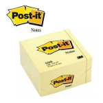 3M Post-it 636B note cube, 76 x 76 mm, yellow