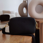 Aarni Crossbody Bag, black, silver zipper