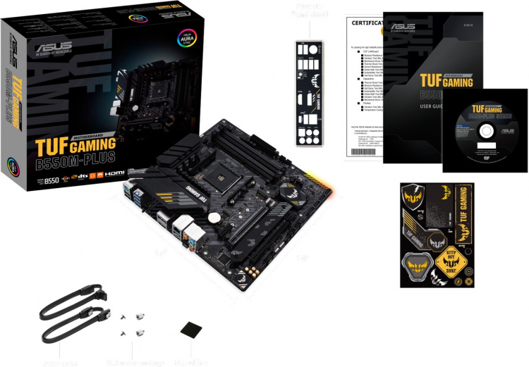 ASUS TUF GAMING B550M-PLUS AM4 microATX motherboard ASUS TUF GAMING B550M-PLUS AM4 microATX motherboard