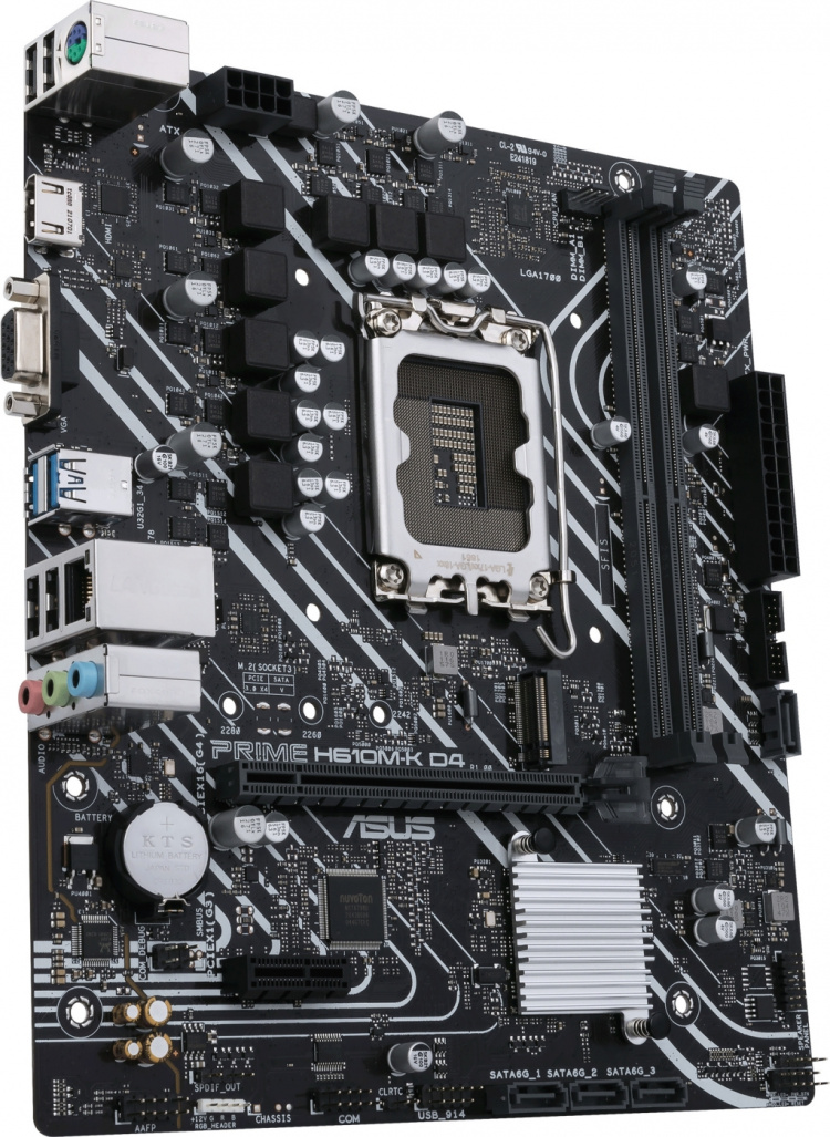 ASUS PRIME H610M-K D4 LGA 1700 mATX motherboard ASUS PRIME H610M-K D4 LGA 1700 mATX motherboard