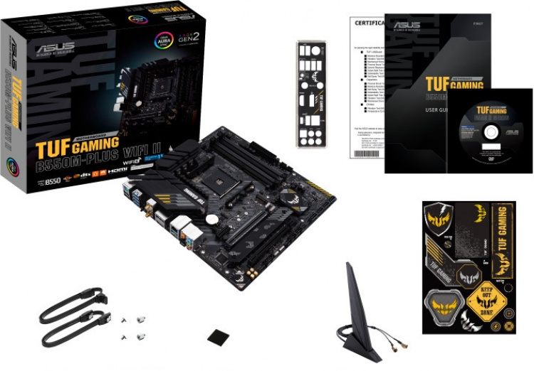 ASUS TUF GAMING B550M-PLUS WIFI II AM4 microATX motherboard