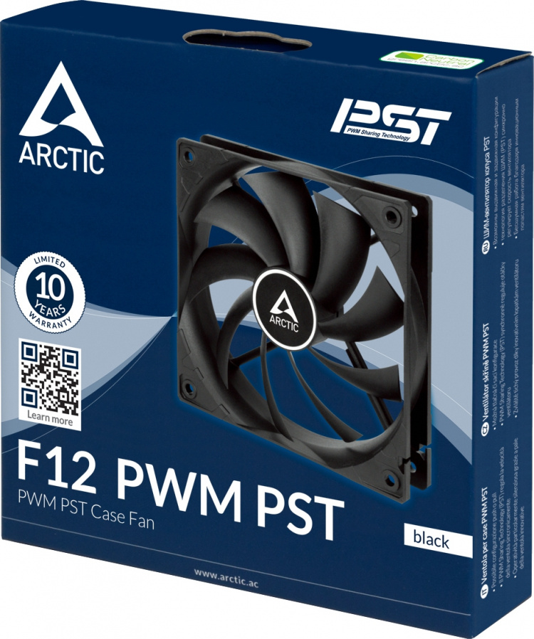 Arctic Cooling Arctic F12 PWM PST fan, 120 mm, black Arctic Cooling Arctic F12 PWM PST fan, 120 mm, black
