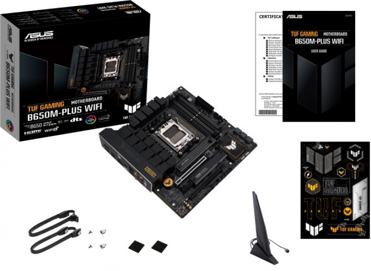 ASUS TUF GAMING B650M-PLUS WIFI mATX motherboard ASUS TUF GAMING B650M-PLUS WIFI mATX motherboard