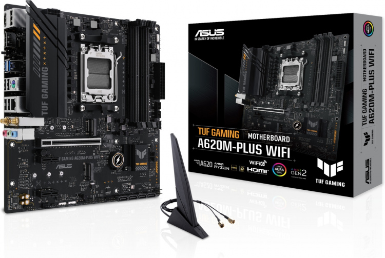 ASUS TUF GAMING A620M-PLUS WIFI mATX motherboard ASUS TUF GAMING A620M-PLUS WIFI mATX motherboard
