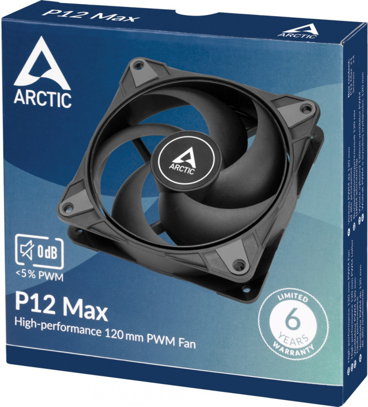 Arctic Cooling Arctic P12 Max fan, 120 mm, black