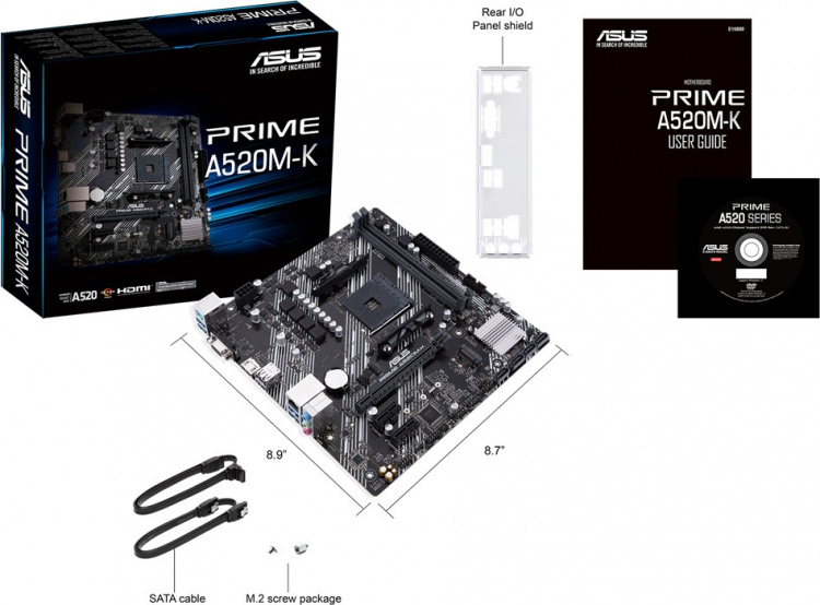ASUS Prime PRIME A520M-K mATX motherboard ASUS Prime PRIME A520M-K mATX motherboard