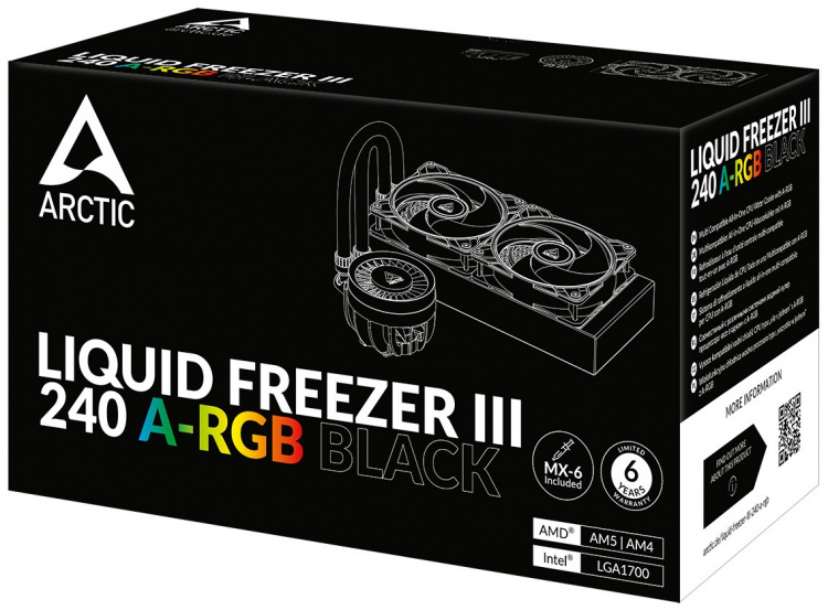 Arctic Cooling Arctic Liquid Freezer III 240 ARGB liquid cooling system, black