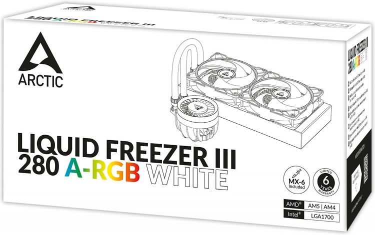 Arctic Cooling Arctic Liquid Freezer III 280 ARGB liquid cooling system, white