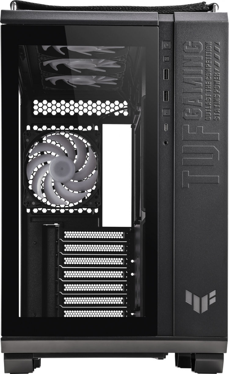 ASUS TUF Gaming GT502 PLUS TG ARGB ATX case with window, black ASUS TUF Gaming GT502 PLUS TG ARGB ATX case with window, black