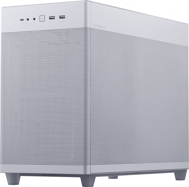 ASUS Prime AP201 TG Micro-ATX case with window, white ASUS Prime AP201 TG Micro-ATX case with window, white