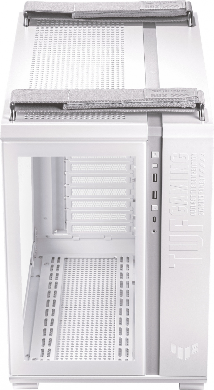ASUS TUF Gaming GT502 PLUS TG ARGB ATX case with window, white ASUS TUF Gaming GT502 PLUS TG ARGB ATX case with window, white
