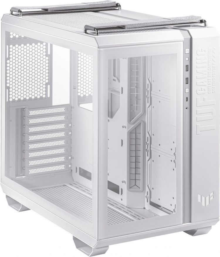 ASUS TUF Gaming GT502 PLUS TG ARGB ATX case with window, white ASUS TUF Gaming GT502 PLUS TG ARGB ATX case with window, white