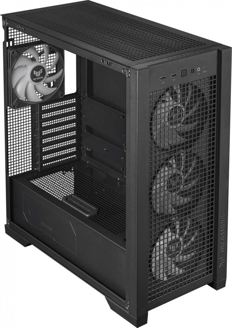 ASUS TUF Gaming GT302 TG ARGB ATX case with window, black ASUS TUF Gaming GT302 TG ARGB ATX case with window, black