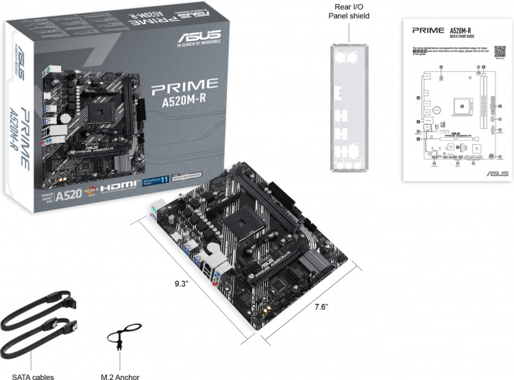 ASUS PRIME A520M-R mATX motherboard