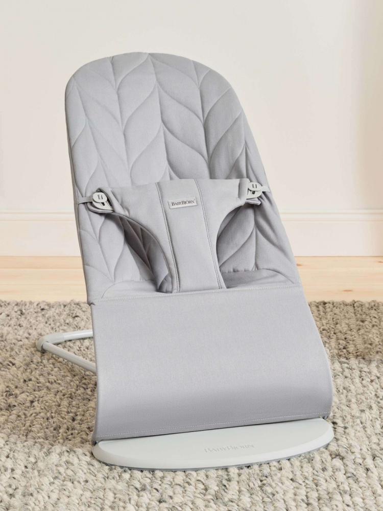 BabyBjörn Bliss Woven Bundle -sitteri + lelu, Light Grey/Googly Eyes(pastelli)