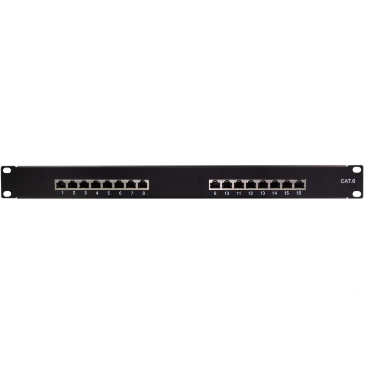 LogiLink Patchpanel 16-portar Cat6 för 19 LogiLink Patchpanel 16-portar Cat6 för 19