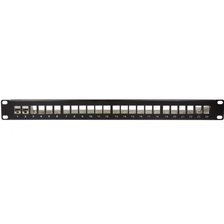 LogiLink Patchpanel för 24st Keystone-uttag för 19