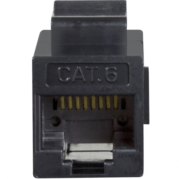 LogiLink Keystone-skarvdon Cat6 UTP 2xRJ45 Svart