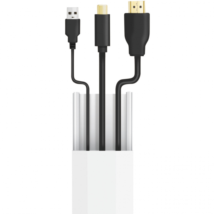 LogiLink Kabelkanal-kit 67 delar Vit LogiLink Kabelkanal-kit 67 delar Vit