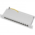 LogiLink Patchpanel 12-portar Cat6 för 10 LogiLink Patchpanel 12-portar Cat6 för 10