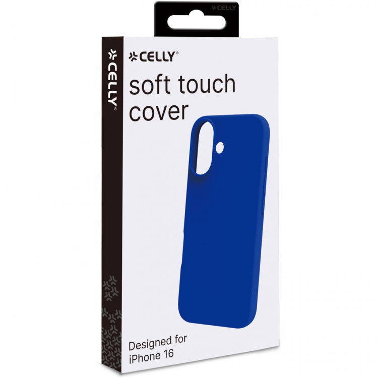 Celly Cromo Soft rubber case iPhone 16 Blå Celly Cromo Soft rubber case iPhone 16 Blå