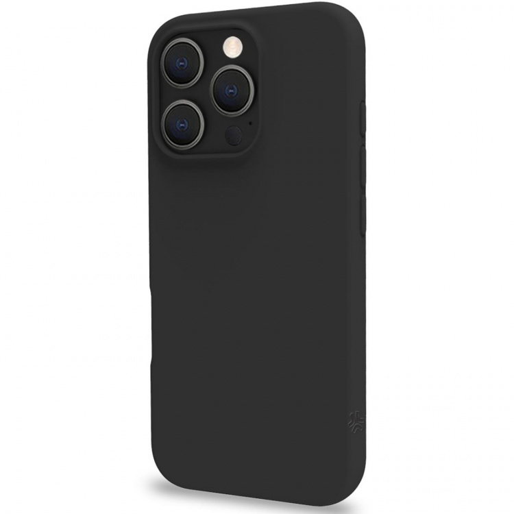 Celly Cromo Soft rubber case iPhone 16 Pro Svart