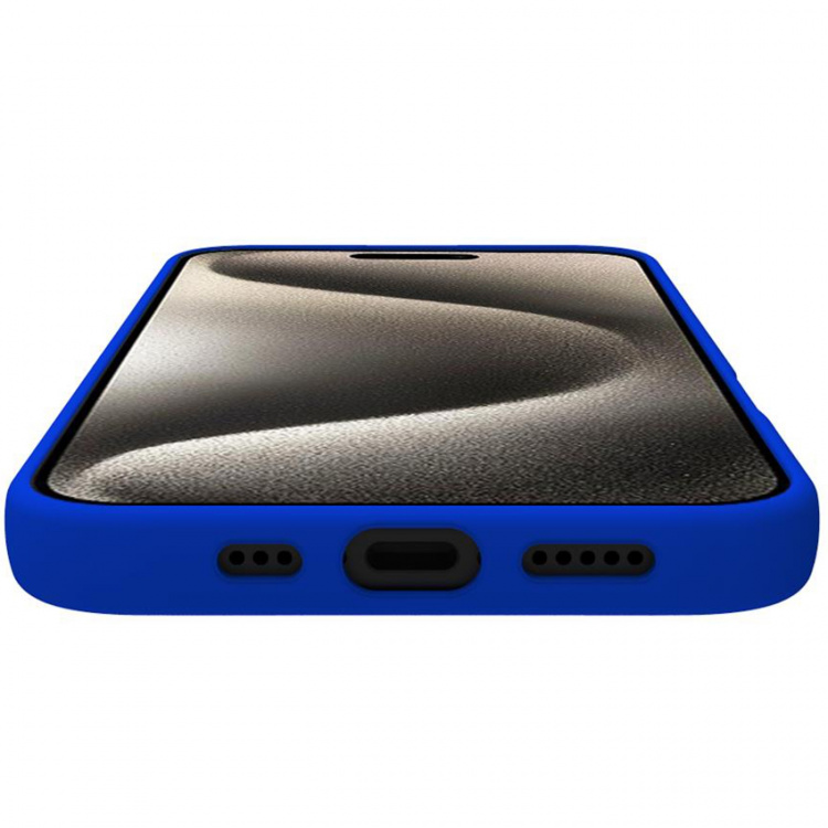 Celly Cromo Soft rubber case iPhone 16 Pro Blå