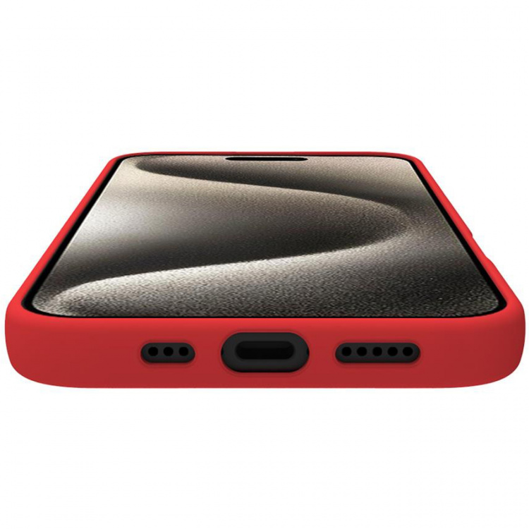Celly Cromo Soft rubber case iPhone 16 Pro Röd Celly Cromo Soft rubber case iPhone 16 Pro Röd