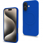 Celly Cromomag Magnetic Soft rubber case MagSafe iPhone 16 Blå Celly Cromomag Magnetic Soft rubber case MagSafe iPhone 16 Blå