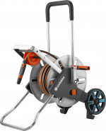 GARDENA CleverRoll M Easy Metal Hose Trolley, 25 m Flex Hose