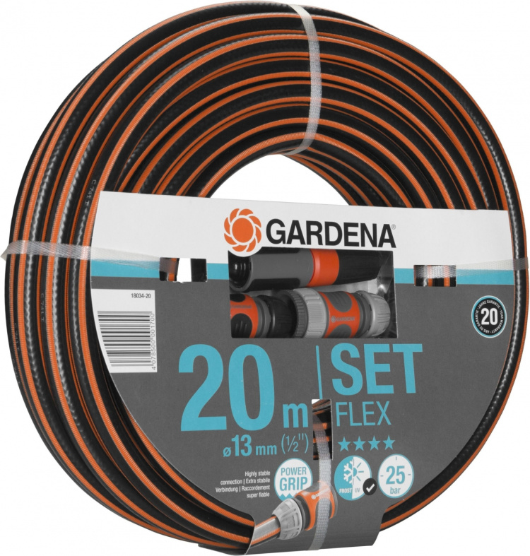GARDENA Flex Garden Hose Set, 20 m