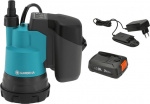 GARDENA 2000/2 18V P4A Hose Pump for Clean Water, Battery and Charger GARDENA 2000/2 18V P4A Hose Pump for Clean Water, Battery and Charger