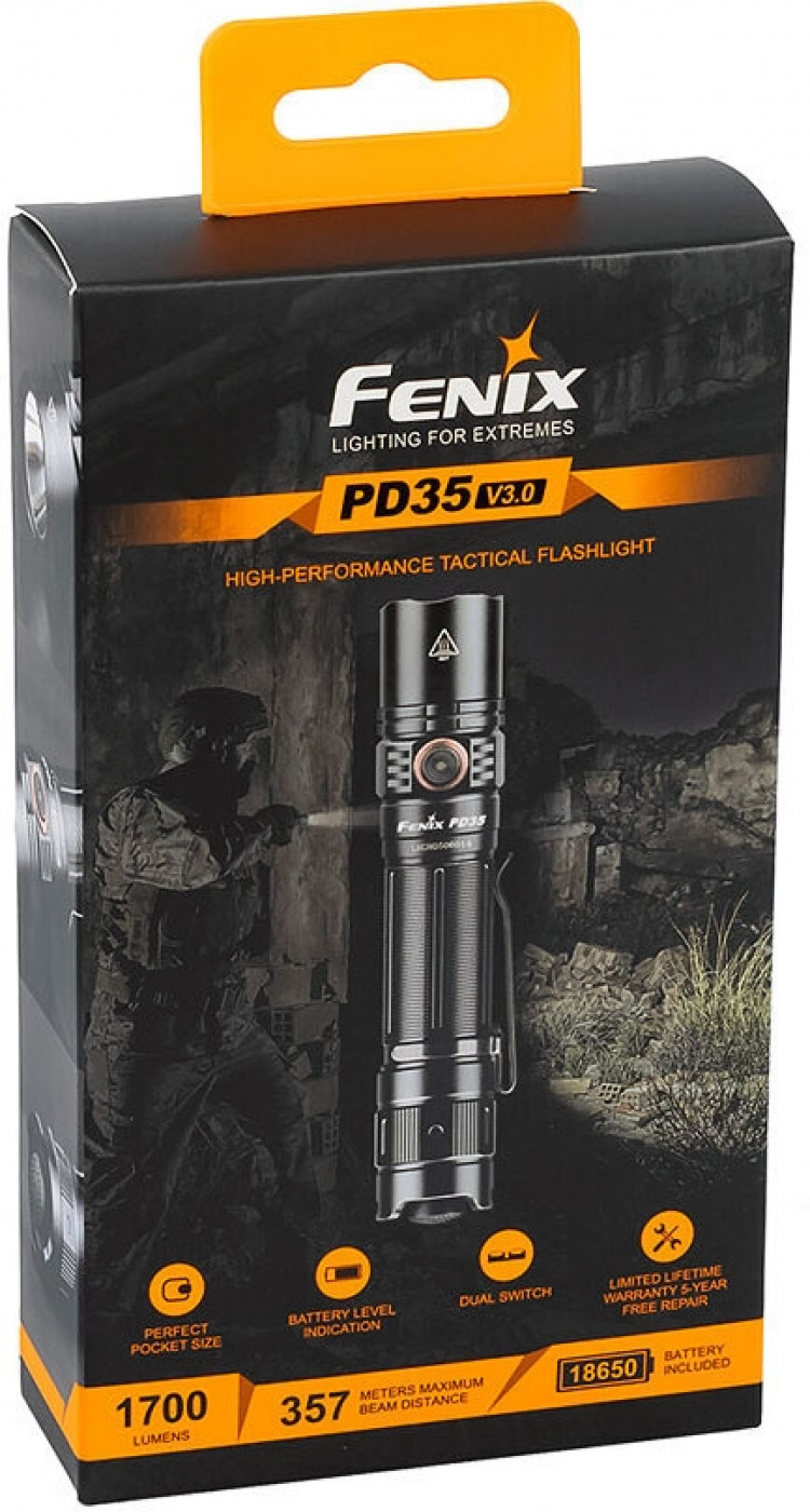 Fenix PD35 V3.0 flashlight, 1700 lm