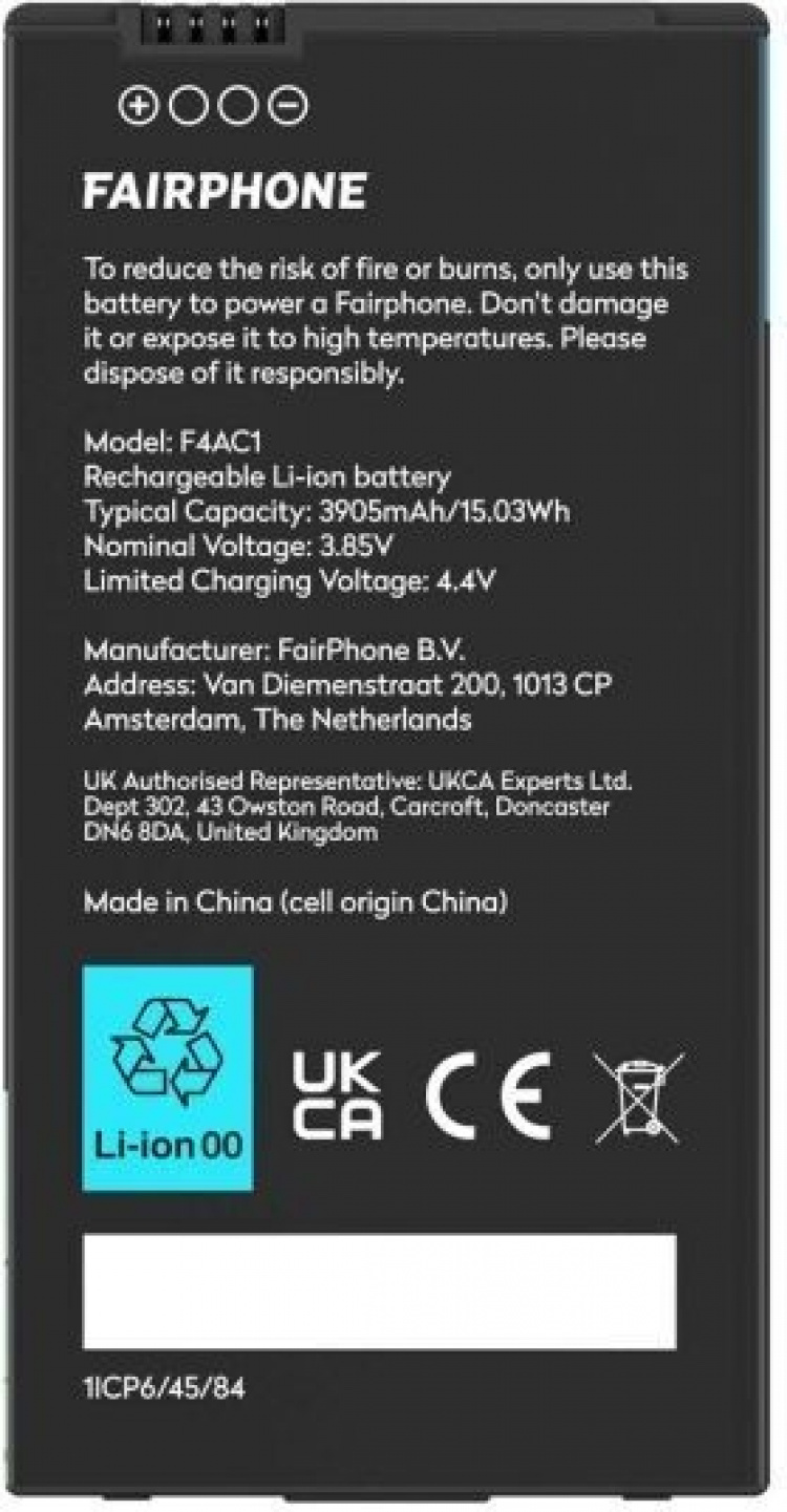 Fairphone 4 battery