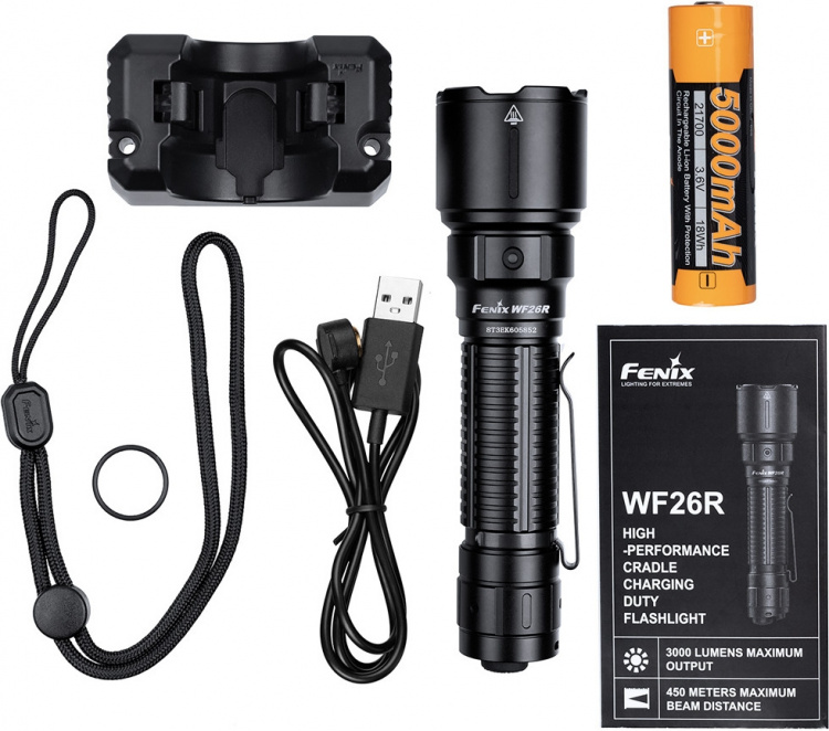 Fenix WF26R torch, 3000 lm