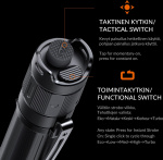 Fenix PD35R flashlight, 1700 lm