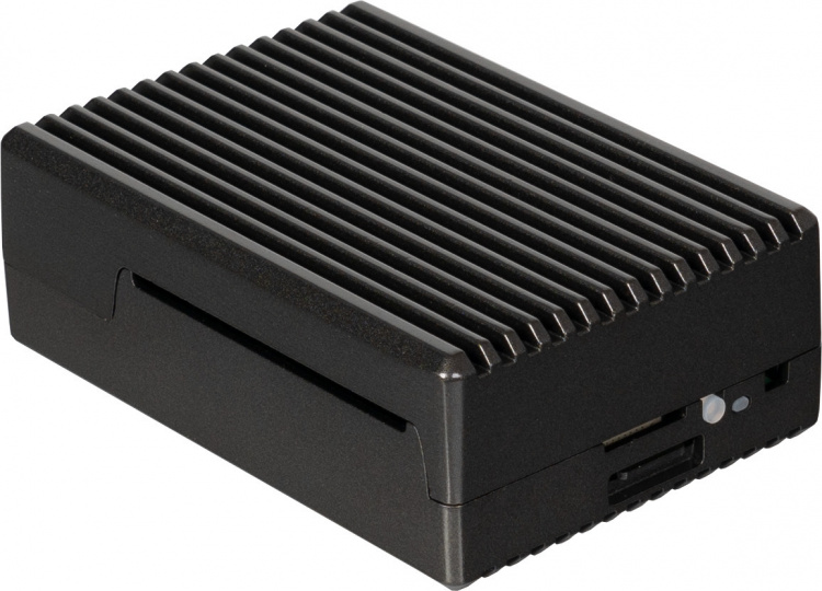 Raspberry Pi aluminium case with heat sink, Raspberry Pi 5 B, black
