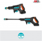 GARDENA AquaClean 24/18V P4A Premium Medium Pressure Washer with Water Tank, Battery and Charger