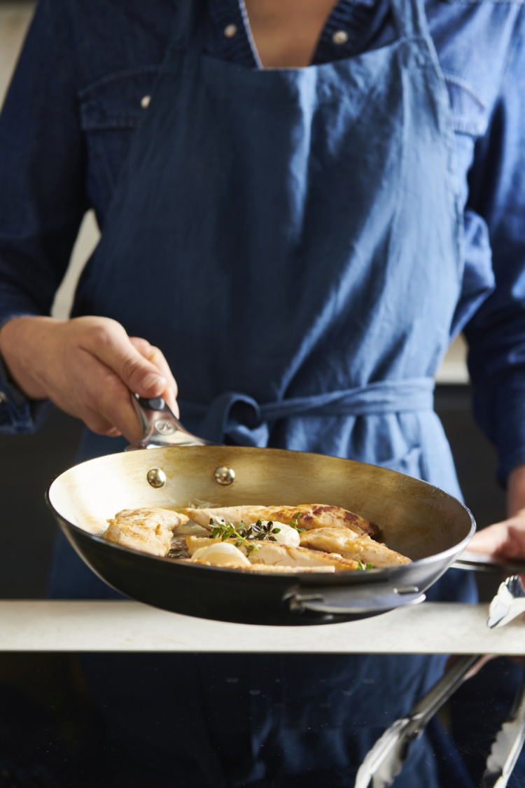 De Buyer Mineral B LOQY frying pan, 24 cm, carbon steel