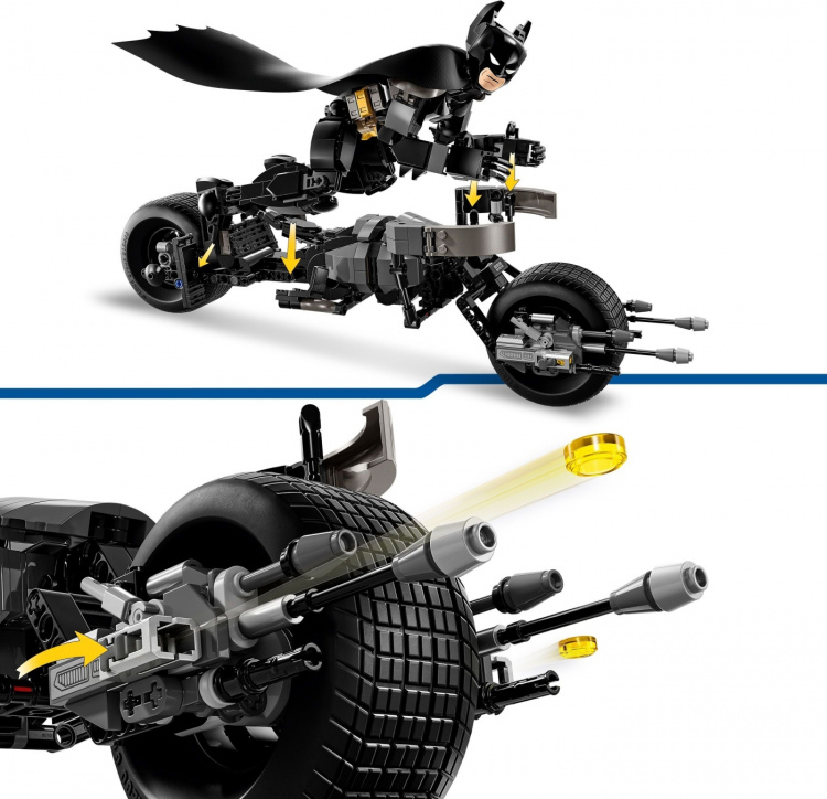 LEGO Super Heroes DC 76273 - Buildable Batman™ character and Batpod wheel LEGO Super Heroes DC 76273 - Buildable Batman™ character and Batpod wheel