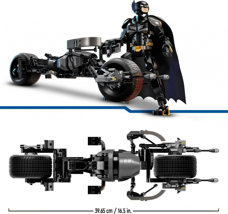 LEGO Super Heroes DC 76273 - Buildable Batman™ character and Batpod wheel LEGO Super Heroes DC 76273 - Buildable Batman™ character and Batpod wheel
